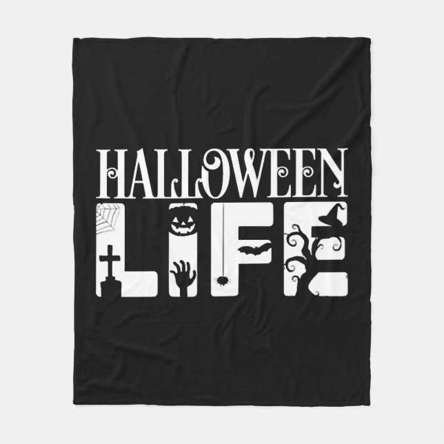 Halloween Life Fleecedecke (Vorderseite)