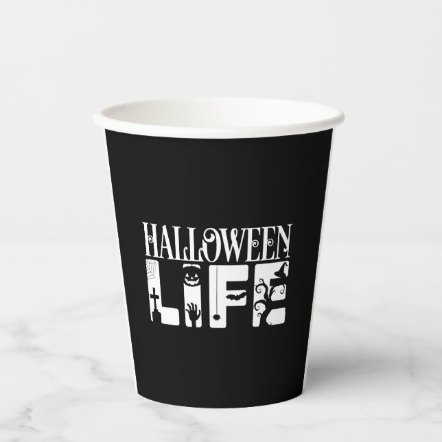 Halloween Life Pappbecher (Vorderseite)