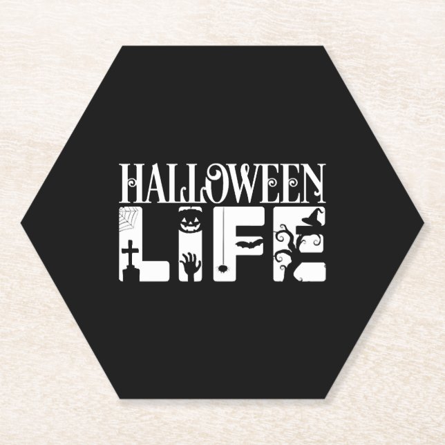 Halloween Life Untersetzer (Vorderseite)