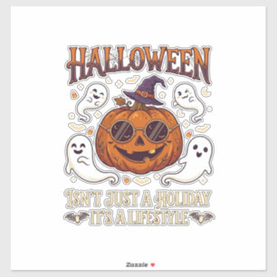 Halloween Lifestyle Kürbis Sonnenbrille Hexenhut G Aufkleber