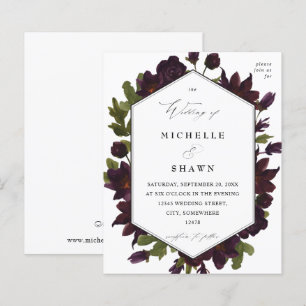 Halloween Lila Blumenhochzeit