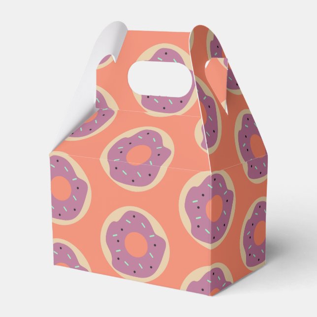 Halloween Lila Donut Geburtstag Geschenkschachtel (Vorderseite)