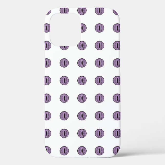 Halloween Lila Polka Dot Eyes Case-Mate iPhone Hülle (Rückseite)