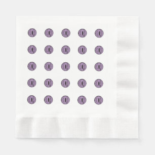 Halloween Lila Polka Dot Eyes Serviette