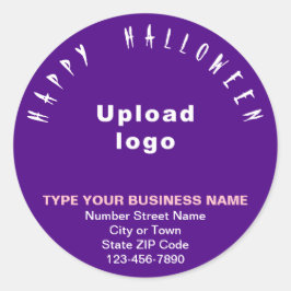 Halloween Lila Round-Sticker Runder Aufkleber