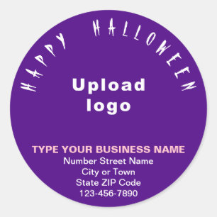Halloween Lila Round-Sticker Runder Aufkleber