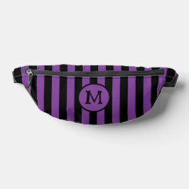 Halloween-Lila-Schwarz-Rotzunge Bauchtasche