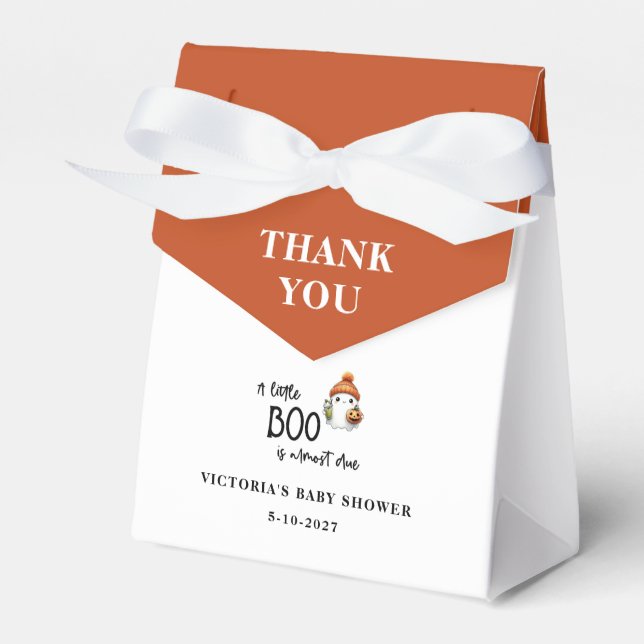 Halloween Little Boo Baby Duschbox Geschenkschachtel (Vorderseite)