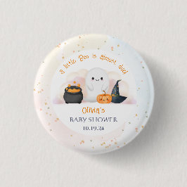 Halloween Little Boo Baby Dusche Button