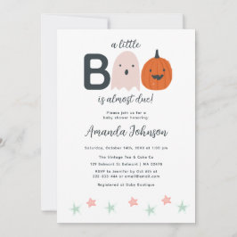 Halloween Little Boo Baby Girl Dusche Einladung