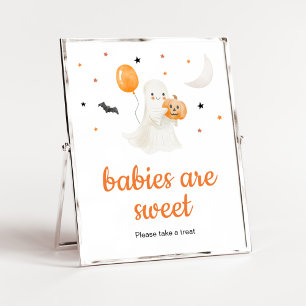 Halloween Little Boo Baby Shower Babies sind süß Poster