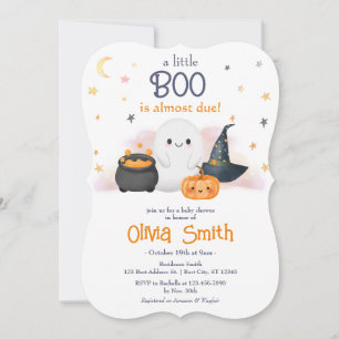 Halloween Little Boo Baby Shower Einladung