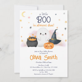 Halloween Little Boo Baby Shower Einladung
