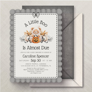 Halloween Little Boo Baby Shower Einladung