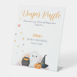 Halloween Little Boo Babydusche Windelwanne Sockelschild