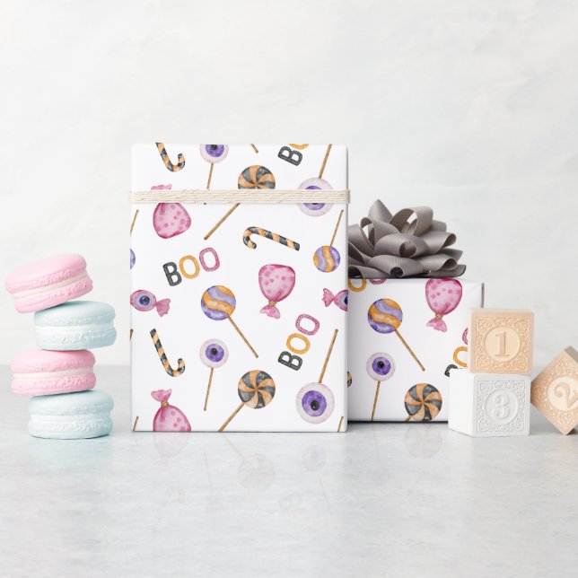 Halloween Little Boo Geschenkpapier (Babyparty)