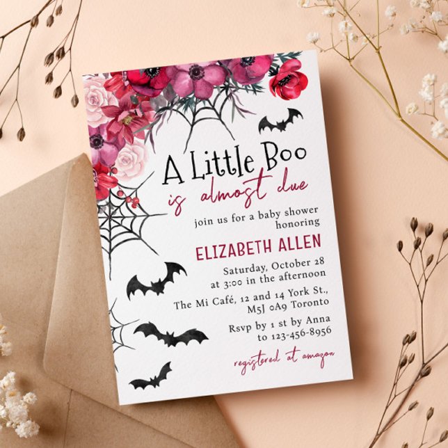 Halloween Little Boo ist fast passend Babydusche Einladung (Von Creator hochgeladen)