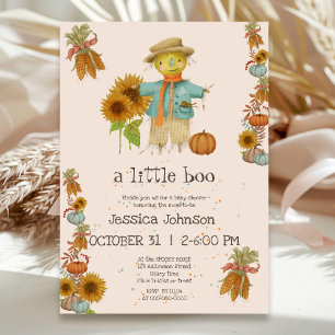 Halloween Little Boo Vogelscheuche Süße Babyparty Einladung