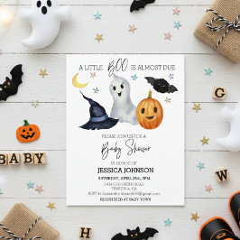 Halloween Little Boo Watercolor Babydusche