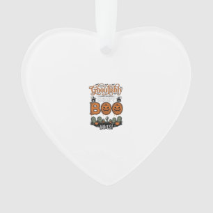 Halloween Little Boo Yah Süße Gruselige Vektorgest Ornament