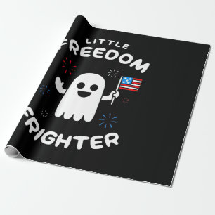 Halloween Little Freedom Frighter Geschenkpapier
