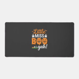 Halloween Little Miss Boo Yah Kürbisdesign_1 Schreibtischunterlage