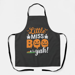 Halloween Little Miss Boo Yah Kürbisdesign_1 Schürze