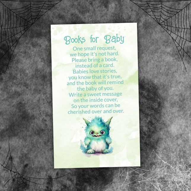 Halloween Little Monster Books for Baby Begleitkarte (Von Creator hochgeladen)