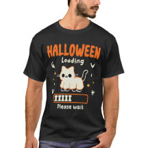 Halloween Loaden Bitte warten lustige schwarze Kat