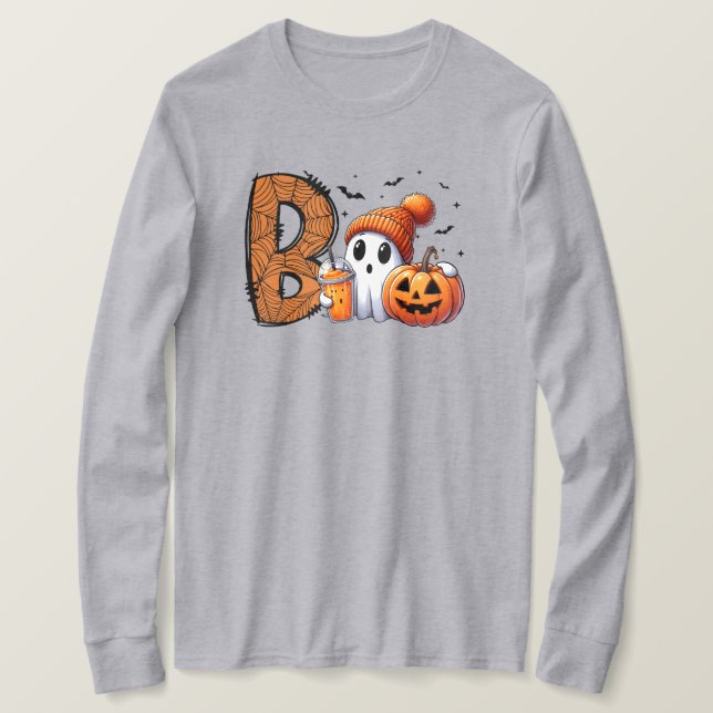 Halloween Long Sleeve T - Shirt (Design vorne)
