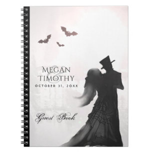 Halloween Lovers Silhouette - Gast-Buch Notizblock