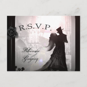 Halloween Lovers Silhouette Matching UAWG PostCard Einladungspostkarte