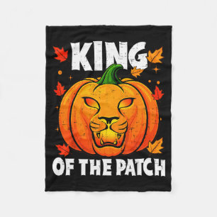 Halloween-Löwe-Kürbiskönig des Patch-Kostüms M Fleecedecke