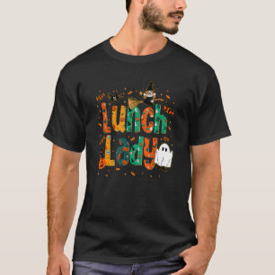 Halloween Lunch Lady Cafeteria Spooky Lunch Lady H T-Shirt
