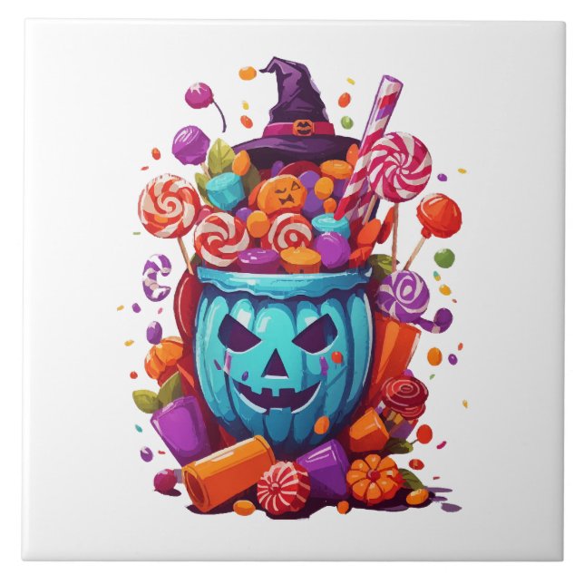 Halloween lustig  fliese (Vorderseite)