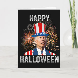 Halloween Lustig Frohes 4. Juli Anti Joe Biden Karte