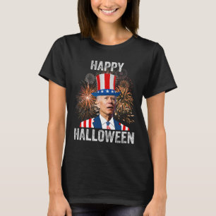 Halloween Lustig Frohes 4. Juli Anti Joe Biden T-Shirt