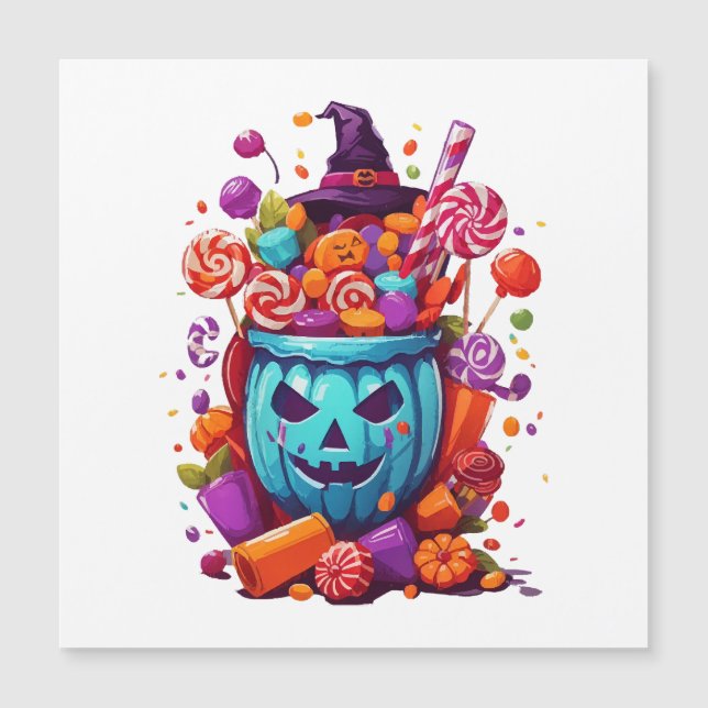 Halloween lustig  magnetkarte (Vorderseite)