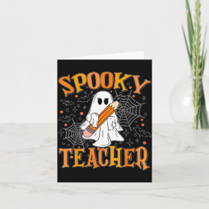 Halloween Lustiger Gruseliger Lehrer-Kostüm Boo Ge Karte