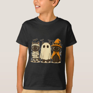 Halloween Lustiger Kürbis Halloween Schwarze Katze T-Shirt