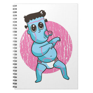 Halloween Lustiger Zombie-Monster - Baby Frankenst Notizblock