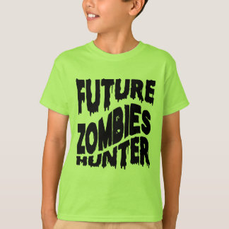 Halloween Lustiger Zukünftiger Zombie Jäger T-Shirt