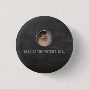 Halloween Macabre Creepy Hexe Eye Button