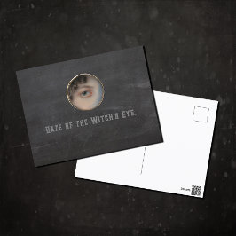Halloween Macabre Creepy Hexe Eye Postkarte
