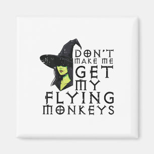 Halloween macht mich nicht dazu, Affen lustige Hex Magnet