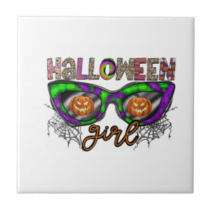 Halloween-Mädchen Fliese