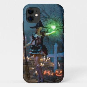 Halloween-Mädchen im Wald Case-Mate iPhone Hülle