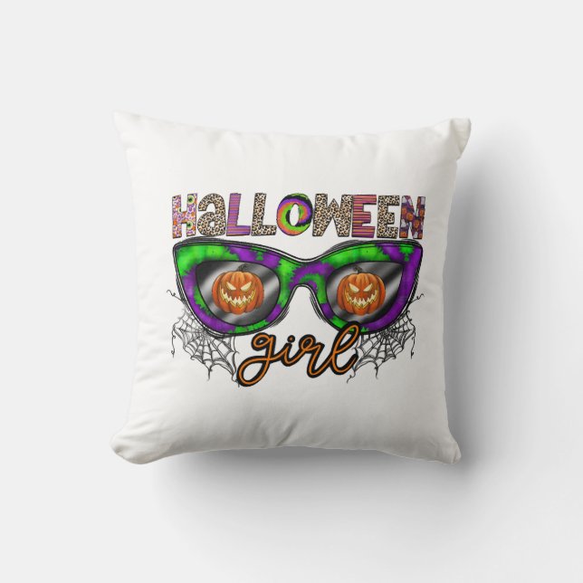 Halloween-Mädchen Kissen (Vorderseite)