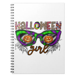 Halloween-Mädchen Notizblock