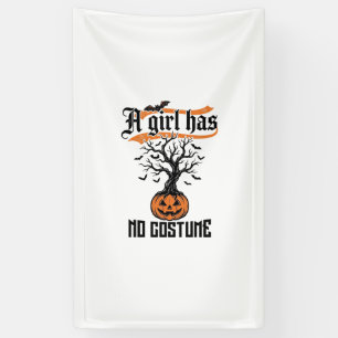 Halloween-Mädchen ohne Kostüm Vintage-Kürbis_1 Banner
